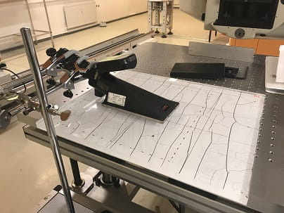 Overflademonitor-opstilling