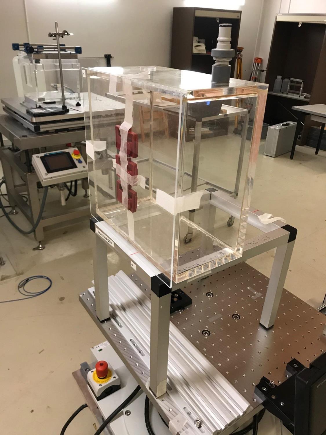 Opstilling til bestråling