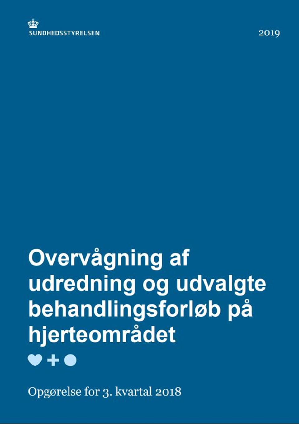Overvågning af behandlingsforløb på hjerteområdet - 3. kvartal 2018