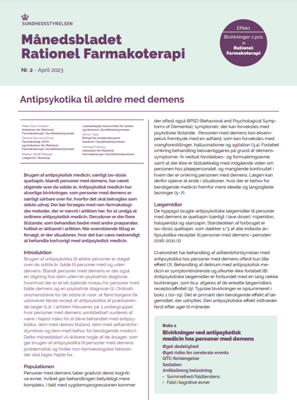 Rationel Farmakoterapi 2, 2023